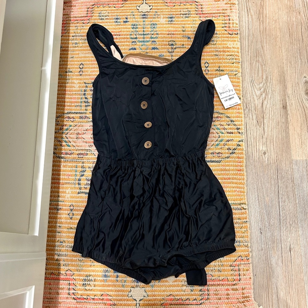 Jessica Rey One Piece Black Swimsuit